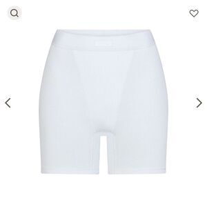 Skims Ribbed Boxer Short Light Blue Women's Sz Medium